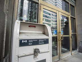 A mailbox outside the CRA's Toronto office.  To date, the tax authorities have received just over 2.4 million returns, 95 percent of which have been filed electronically.