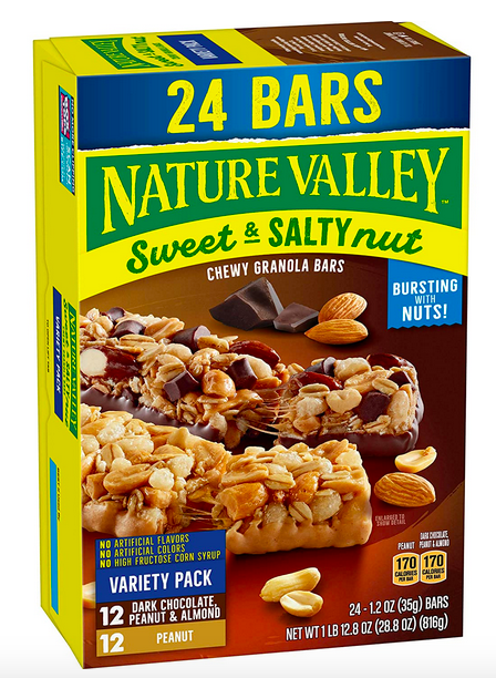 Nature Valley Granola Bars, Sweet and Salt Variety Pack, 24 ct 